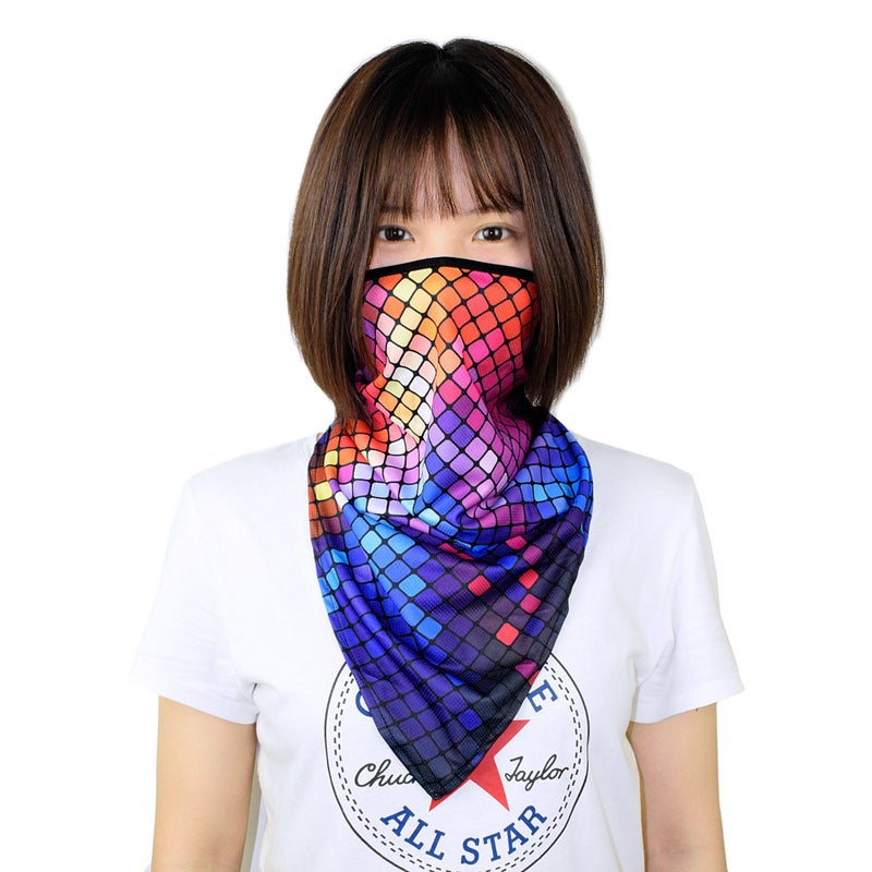 TClian Women UPF 50+ Face Mask Sun Protection Fashion Colorful Neck Gaiter Scarf (FCM-04) - Image 2